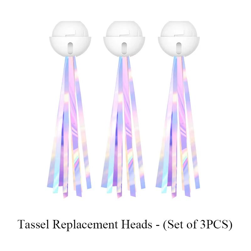 Cat Toy Interactive Funny Tassel Feather Stick Pet Toys for Kitten Colored Stretchable Cat Playing Teaser Wand Toy Pet Supplies - Freddie & Wilson