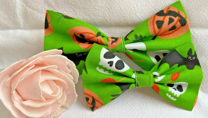 Halloween Dog Collar Accessories Bow & Bandana Handmade in UK. Multi Sizes - Freddie & Wilson
