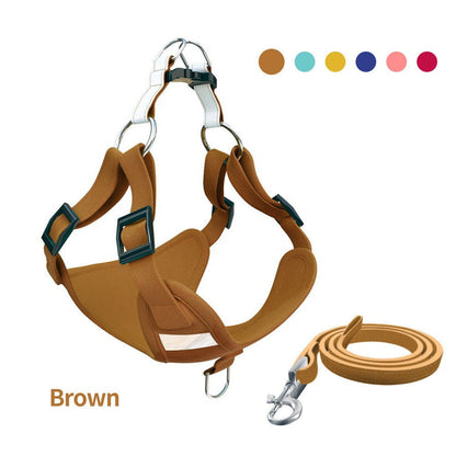 Reflective Dog Harness & Leash Set - High Visibility Vest for Night Safety - Freddie & Wilson