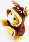 Christmas Reindeer Pet Costume - Festive Dog & Cat Hoodie Outfit - Freddie & Wilson